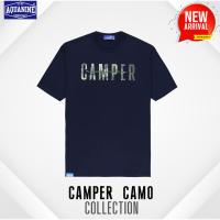 ♗☾ เสื้อยืด AQUANINE- CAMPER CAMO เสื้อยืด เสื้อแคมป์ camping เสื้อมินิมอล ลิขสิทธิ์แท้