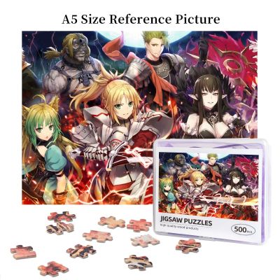 Saber Of Red Fate Apocrypha Wooden Jigsaw Puzzle 500 Pieces Educational Toy Painting Art Decor Decompression toys 500pcs