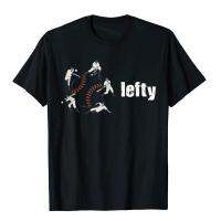 เย็นเบสบอลเสื้อ lefty ตลกผู้เล่นของขวัญ personiazedunique เสื้อยืดออกแบบผ้าฝ้ายเด็กเสื้อยืดฮาราจูกุ camisas