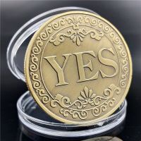 Yes Or No Game Gold Coin Decorative Coin Crafts Holiday Party Custom Commemorative Coin Badge Collection