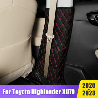 สำหรับ Toyota Highlander XU70 Kluger 2020 2021 2022 2023หนังรถ B-Pillar Anti-Kick Protector Pad Anti-สกปรก Mats อุปกรณ์เสริม