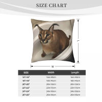 (Hot) floppa น่ารัก Meme ปลอกหมอนอิง40x40ตกแต่งบ้าน dakimakuura ตลก Caracal แมวโยนปลอกหมอนสำหรับห้องนั่งเล่น houssee de coussin