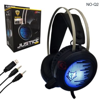 NUBWO NO-Q2 JUSTICE HEADSET For GAMING And MEDIA DEEP BASS
