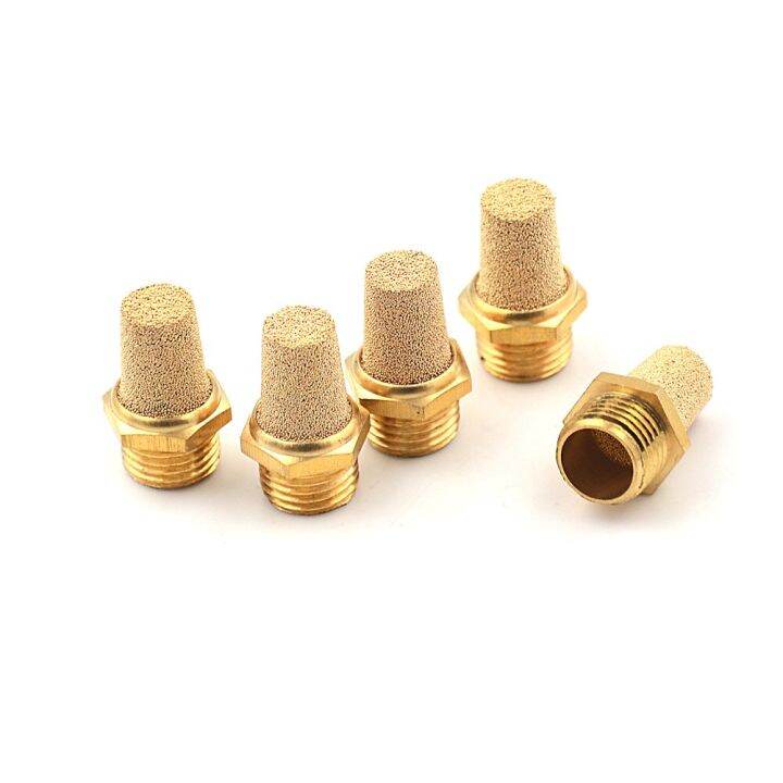 qdlj-5pcs-lot-solenoid-components-valve-pneumatic-filter-noise-silencer-1-4-pt-thread