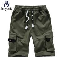 100% Cotton Men Cotton Cropped Pants Multi Pocket Casual Pants【fast】