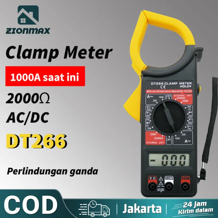 Multitester Digital Clamp Meter Digital Lengkap Avometer Digital