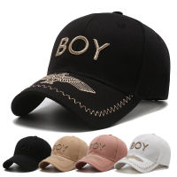 Hat BOY หมวกเบสบอล BOY หมวกกันแดดปักลาย สินค้าขายดี กำลังจะหมด