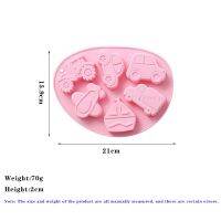 ถาดแม่พิมพ์ซิลิโคนสำหรับรถยนต์และเครื่องบิน6หลุมสำหรับยานพาหนะต่างๆช็อคโกแลตลูกกวาดแบบทำมือเครื่องมือทำขนมอบแม่พิมพ์ทำเค้กน้ำแข็งก้อน