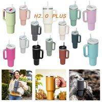 1200Ml 40Oz Tumbler With Handle Stainless Steel Water Bottle Straw Vacuum Thermos Cup Large Capacity Travel Car Coffee Mug Logo