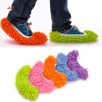 ราคาถูก 1PC Dust Mop Slipper House Cleaner Lazy Floor Dusting Cleaning Foot Shoe Cover Mops Slipper tiktok