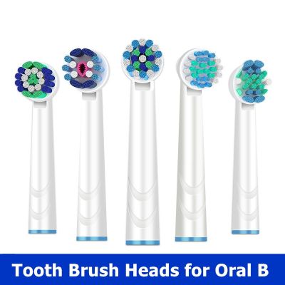4pcs/set Electric Toothbrush Replacement Head Replaceable Tooth Brush Heads for Oral B Rotary Toothbrush EB17EB18EB20EB25EB50