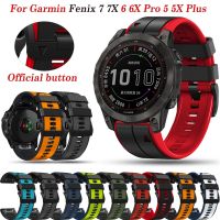 ▪ 22/26mm Watchbands For Garmin Fenix 7 7X 6 6X Pro 5 5X Plus 3HR 935 Smart Watch Silicone Band Quick Easyfit Wrist Strap Bracelet