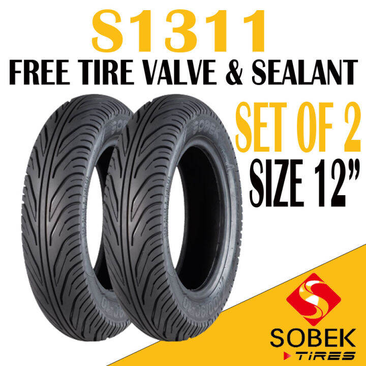 SET OF 2 SOBEK TIRE S1311 TAIWAN SIZE 12" KYMCO LIKE KYMCO 150i HONDA