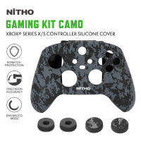 NiTHO Xbox Series X GAMING ชุด CAMO ปรับแต่งผิวมือจับแบบยึดสำหรับ XBX คอนโทรลเลอร์ Thumb Grips Camo