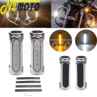 Clignotant de moto avec lampe LED 4 couleurs pour Harley Touring Road Glide Cafe Racer Victory Chopper Bobber Cruiser