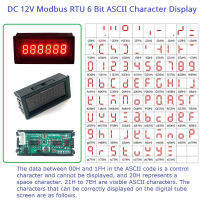 DC 12โวลต์ Modbus RTU 6บิต ASCII ตัวละคร RS485จอแสดงผล LED โมดูล0.36นิ้วหลอดดิจิตอลสำหรับ PLC HMI NODEMCU ESP8266 ESP32