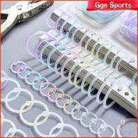 GGE SPORTS 32PCS พลาสติกทำจากพลาสติก ดีไอวาย แหวนราชา 15/20/25มม. การเปิดเครื่อง อัลบั้มวงกลม ห่วงหนังสือเข้าเล่ม แหวนหลวมใบ ตัวยึดแหวน