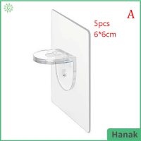 Hanak ราวยึดชั้นสำหรับตู้เสื้อผ้าฟรีกระดาษกาวชั้น5ชิ้น