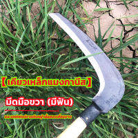 เคียวขวา (มีฟัน) วัสดุเหล็กแมงกานีส คมมาก ถอดและกำจัดวัชพืชได้ง่าย ใหม่เอี่ยมและคุณภาพสูง 100%