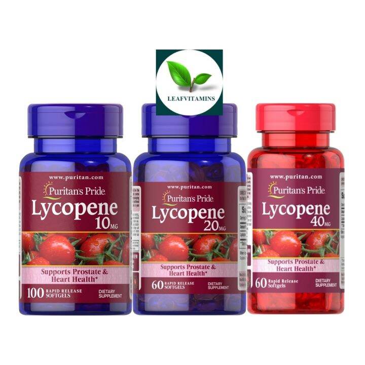 Puritan's Pride Lycopene 10 20 40 mg / 60100 Softgels Lazada.co.th
