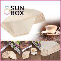 SUN BOX 40Pcs/Bag มืออาชีพ มือเท สไตล์อเมริกัน ไม่ฟอกขาว โถ หยด ถ้วย กระดาษกรองกาแฟ