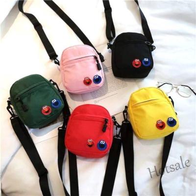 【hot sale】┅ஐ C16 Sesame Street Bag Fashion ELMO INS HOT Cartoon Cute Small Bag Casual / Sling Bag /Korean Bag /Canvas Bag Cute
