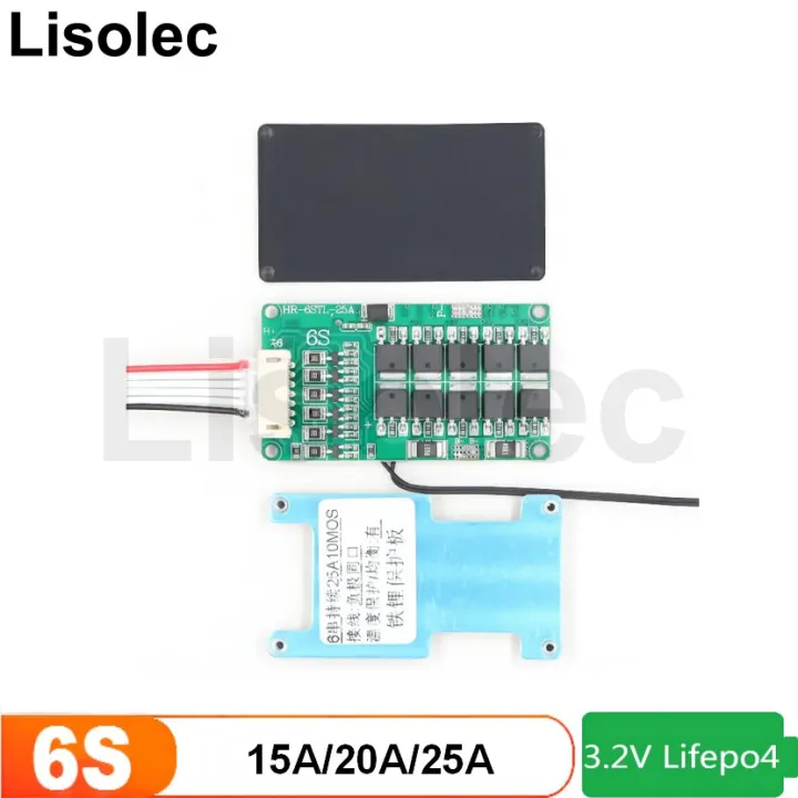 Lifepo4 6S 19.2V 15A 20A 25A Balance BMS Circuit Board with NTC