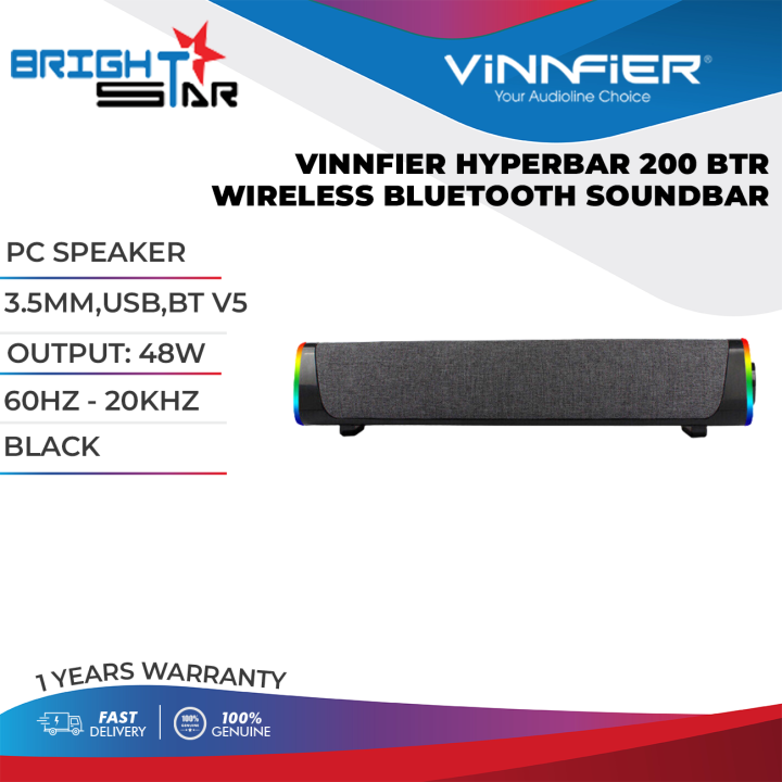 Vinnfier Hyperbar 200 BTR Wireless Bluetooth Speaker Lazada