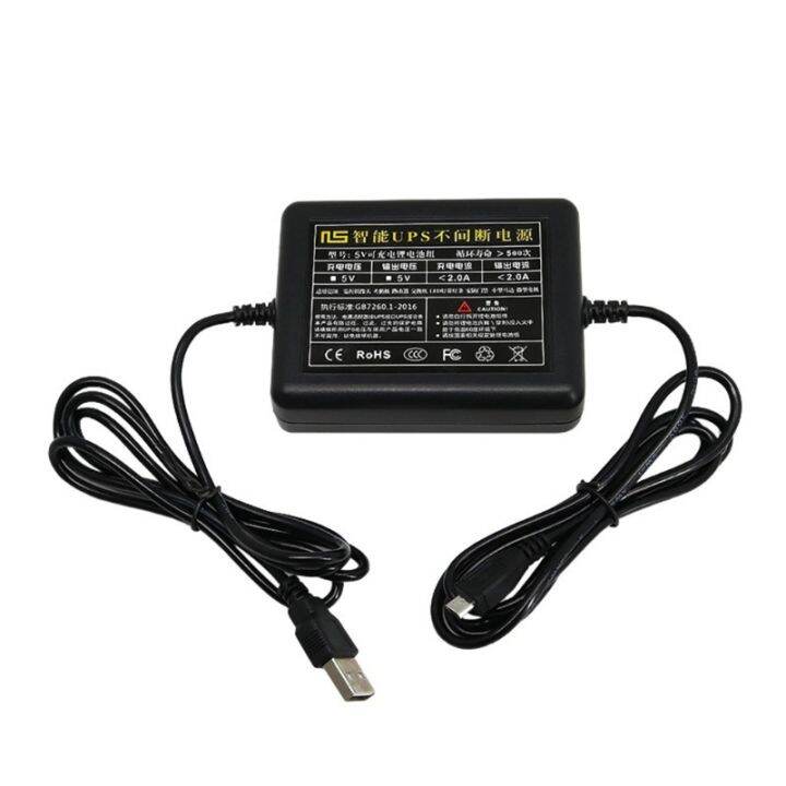 5V Mini UPS Battery Backup Uninterruptible Power Supply Monitor Standby