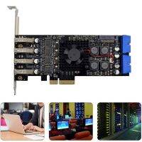 1Set PCI-E X4 ST676 NEC720202 USB3.0 Card Four Channel 8-Port Powers Industrial Vision High-Speed Conversion Card