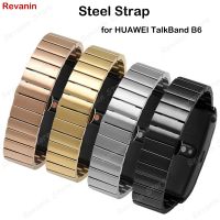 ™ Premium Stainless Steel Strap for HUAWEI TalkBand B6 Metal Steel Bracelet Butterfly Clasp Waterproof Sweatproof Wristband for B6