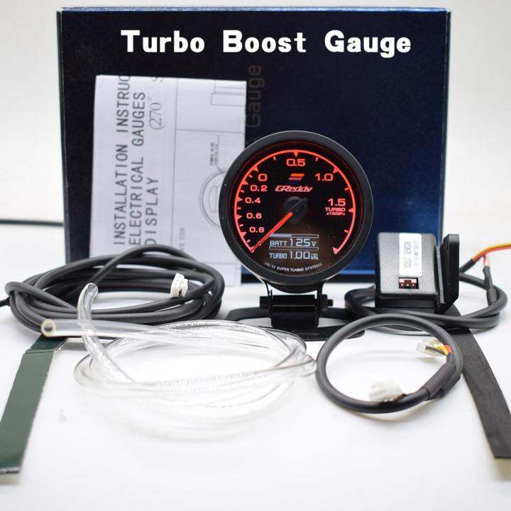 GREDDY Multi D/A LCD Digital Display Meter Turbo Boost Gauge 7 Colours ...