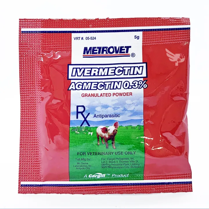 Metrovet AGM3CTIN % 5g (sold per 3 sachets) - Anti-Parasitic For Animals  - Deworming - Anti Tick