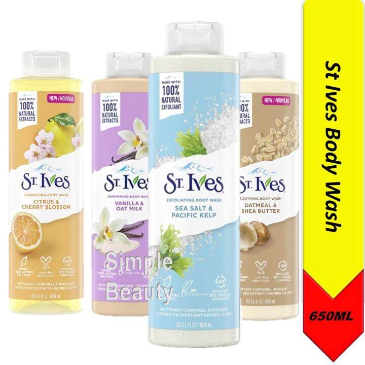 St Ives Body Wash, 650ml [Mix] Lazada Singapore