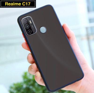 ส่งจากไทย เคสโทรศัพท์ เรียวมี Case Realme C17 เคสกันกระแทก ขอบสีหลังขุ่น เคส realme C17ของแท้ 100%