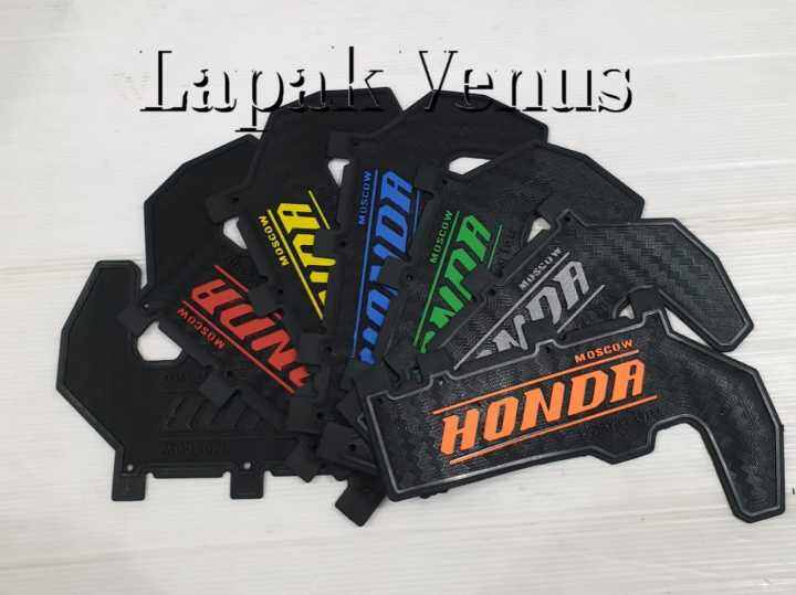 Mudflap Karet Penahan Lumpur Motor Model Carbon Honda Beat New Beat Deluxe Genio Scoopy New