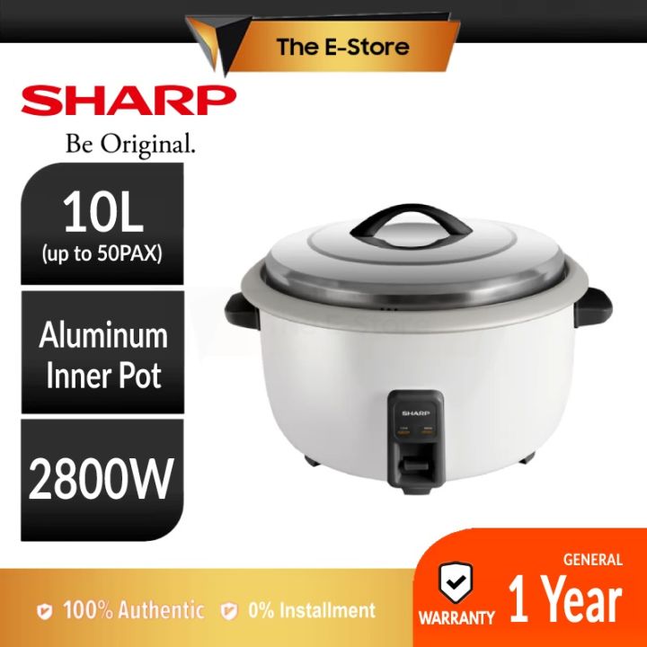Sharp Commercial Rice Cooker 10l Ksh1008cwh Gas Rice Cooker Gas Cooker Large Rice Cooker Big 4118