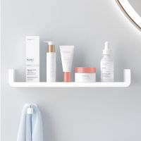 Bathroom Shelf Storage Organizer Waterproof Wall Shelves White Plastic Storage Shelf Rack Accessories for Bathroom Organizer