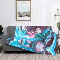 Demon Slayer Demon Blade Home Sofa Blanket Warm Car Blanket