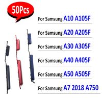 50Pcs，NEW For Samsung Galaxy A10 A105F A20 A205F A30 A305F A40 A405F A50 A750 Side Keys Power And Volume Buttons Replacement