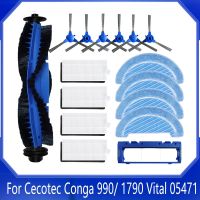 For Cecotec Conga 1790 990 Vital 05471 Robot Vacuum Replacement Spare Parts Accessories Main Side Brush Hepa Filter Mop Rag