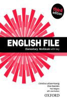 Bundanjai (หนังสือ) New English File 3rd ED Elementary Workbook with key (P)