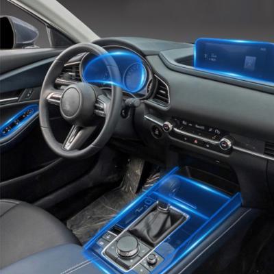 For Mazda CX-30   Car Interior Center console Transparent TPU Protective film Anti-scratch film navigation Accessories