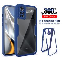 360ปกป้องคลุมทั้งหมดเคสสำหรับ Xiaomi X4 POCO Pro X5 X3 X3 NFC M4 Pro F3 M3 5G เคสโทรศัพท์นิ่มกันกระแทกหน้าจอด้านหน้า