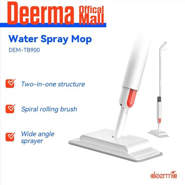 Deerma 2in1 Sweep/Mop Function Mop Integrated with Water Spray Flat Mop Cleaning Tool Lazada PH