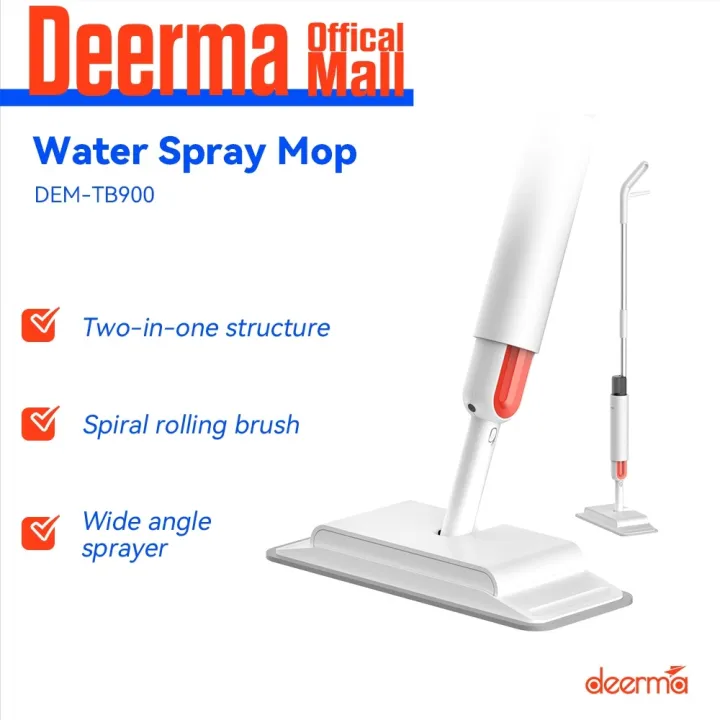 Deerma 2in1 Sweep/Mop Function Mop Integrated with Water Spray Flat Mop