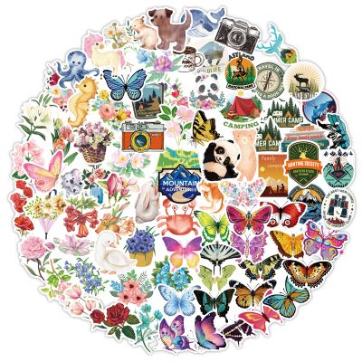 320 Pcs Anime Stickers Animals Outdoor Climbing Flower Mix Skateboard Sticker Pack On Laptop Car Luggage Guitar Phone Kid Toys