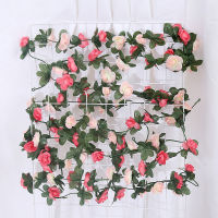 Roof Heating Pipeline Decoration With Faux Flowers Artificial Flower And Plant Decoration For Events Dual Color Small Rose Vine Simulated Rose Vine Decoration Artificial Flower And Plant Decoration