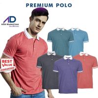 Mens Casual Polo Shirts Melange available in 4 colors - OREN SPORT SJ08 Polo Tee (UNI)