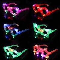 5/10/12pcs Glow Glasses LED Light Glasses Adult Kids Luminous Lights Up Party Glows In The Dark Neon Party Decoration Supplies